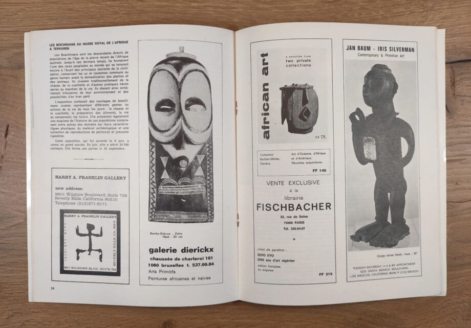 Arts d’Afrique Noire – número 23 – 1977 – Vergulde Kat