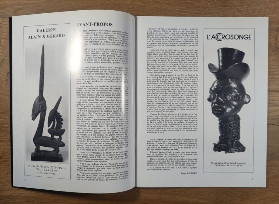 Arts d'Afrique Noire - issue 69 - 1989 - Vergulde Kat