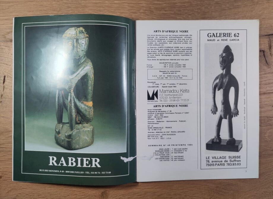 Arts d'Afrique Noire - issue 49 - 1984 - Vergulde Kat