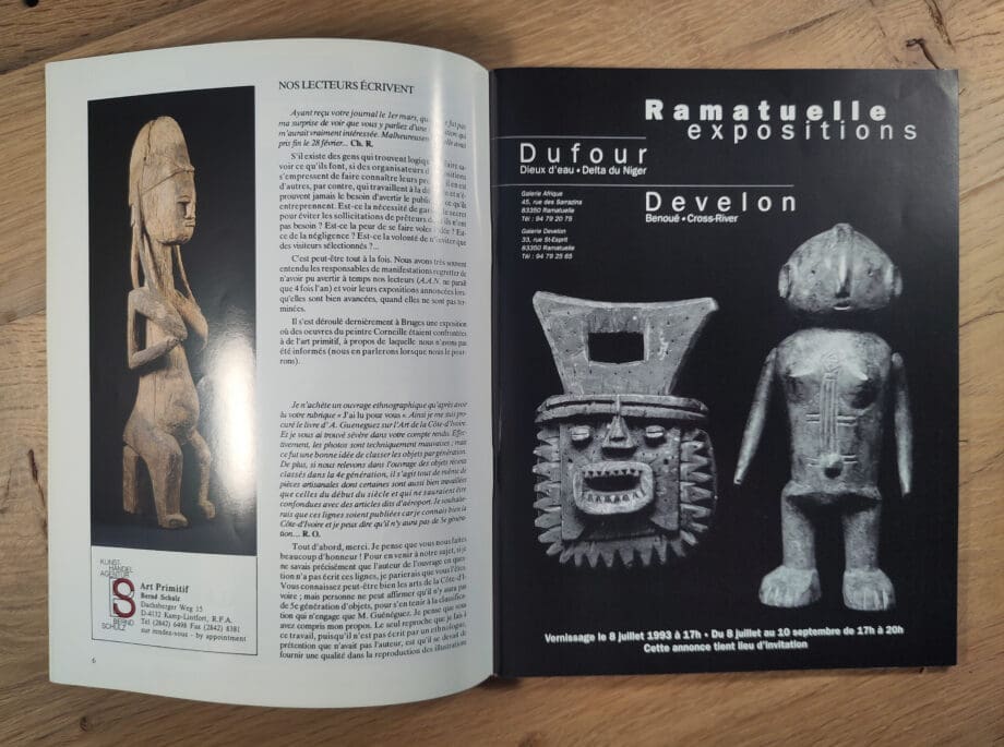 Arts d’Afrique Noire – numero 86 – 1993 – Vergulde Kat