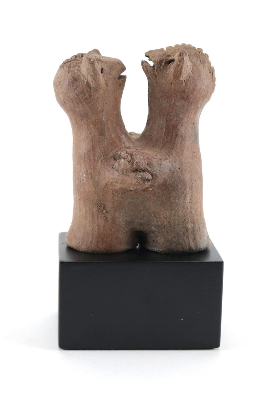Terracotta Koma Bulsa Double Figure – Ghana – Vergulde Kat