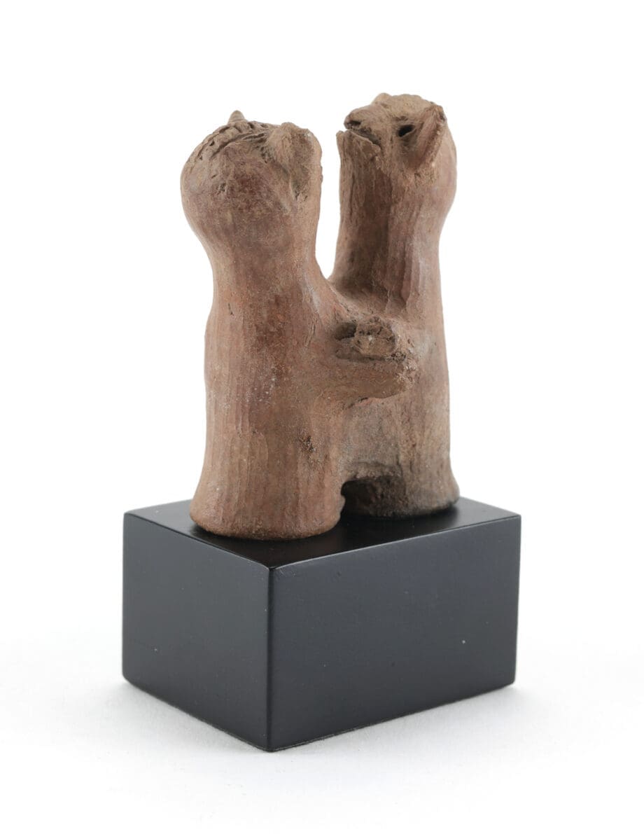 Terracotta Koma Bulsa Double Figure – Ghana – Vergulde Kat