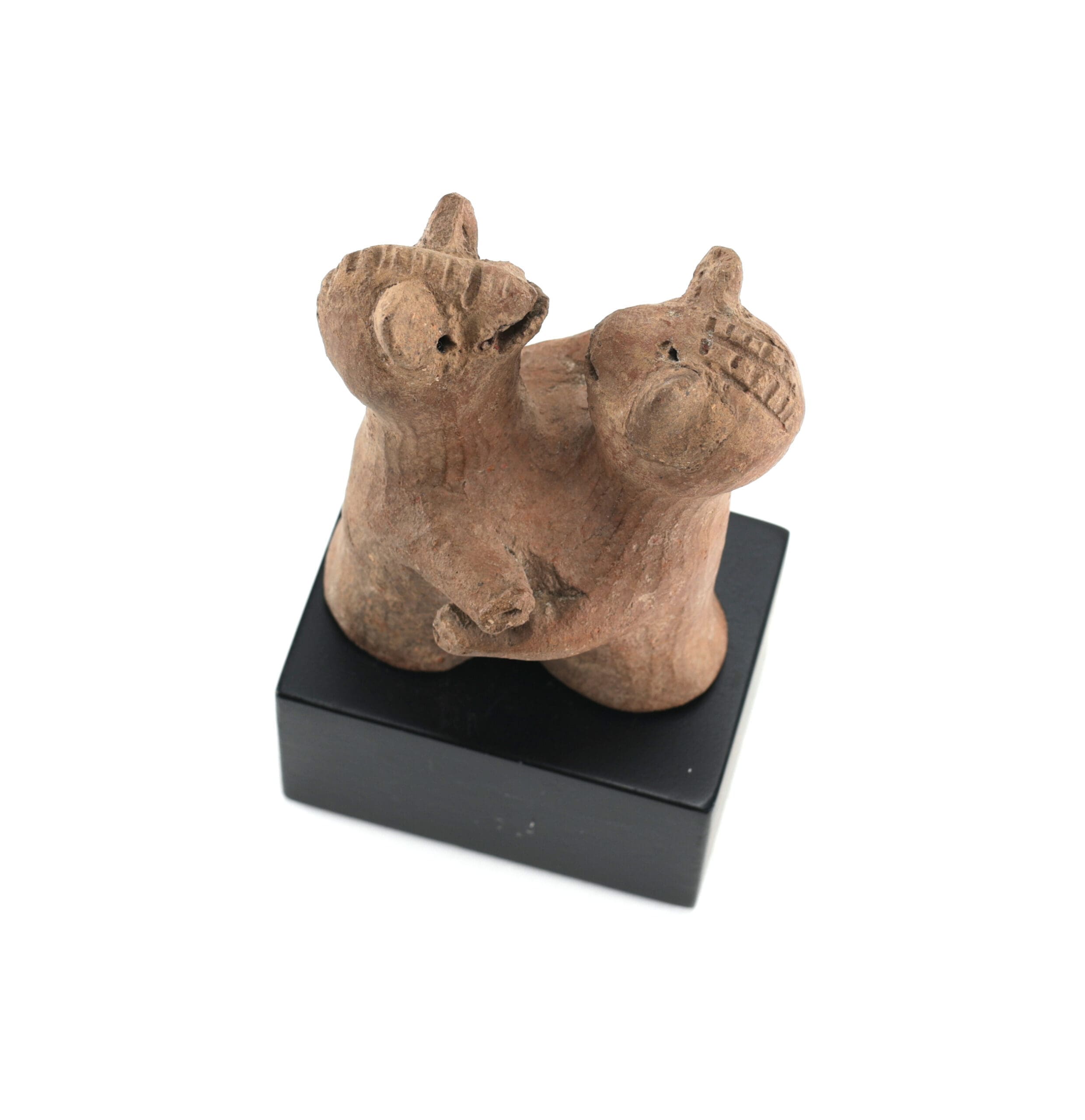 Terracotta Koma Bulsa Double Figure – Ghana – Detail photo