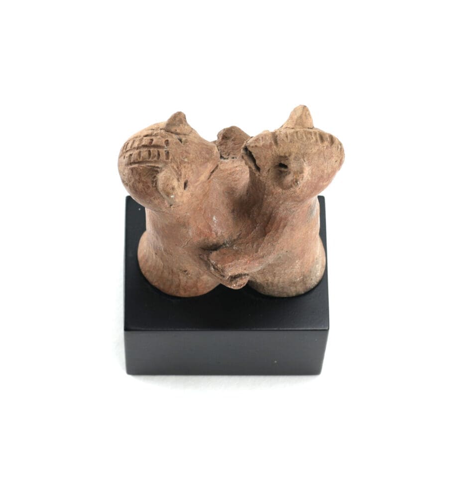 Terracotta Koma Bulsa Double Figure – Ghana – Vergulde Kat