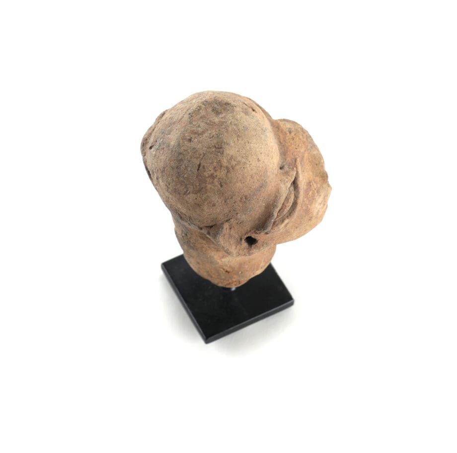 Koma Bulsa terracotta head - Ghana - expressive ritual sculpture - Vergulde Kat