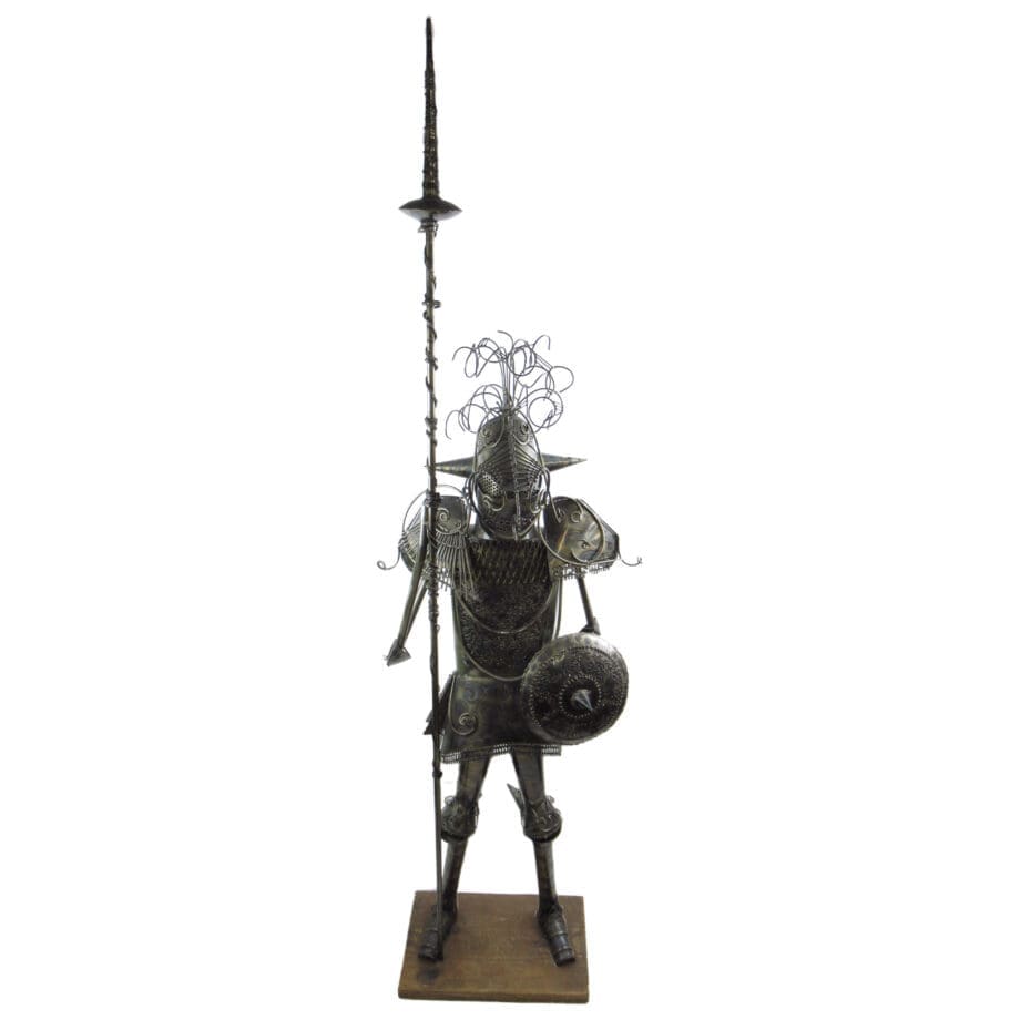 Life-size metal knight - L Cerretini, 1978 - Wunderkammer - Vergulde Kat