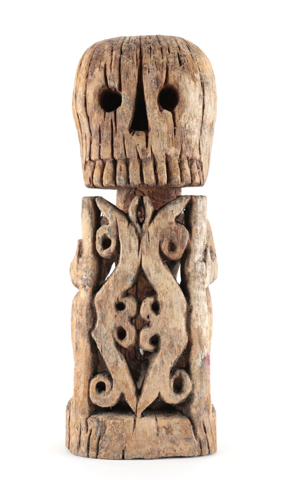 Large Korwar skull statue - Papua (Indonesia) - collection Jac Hoogerbrugge - Vergulde Kat