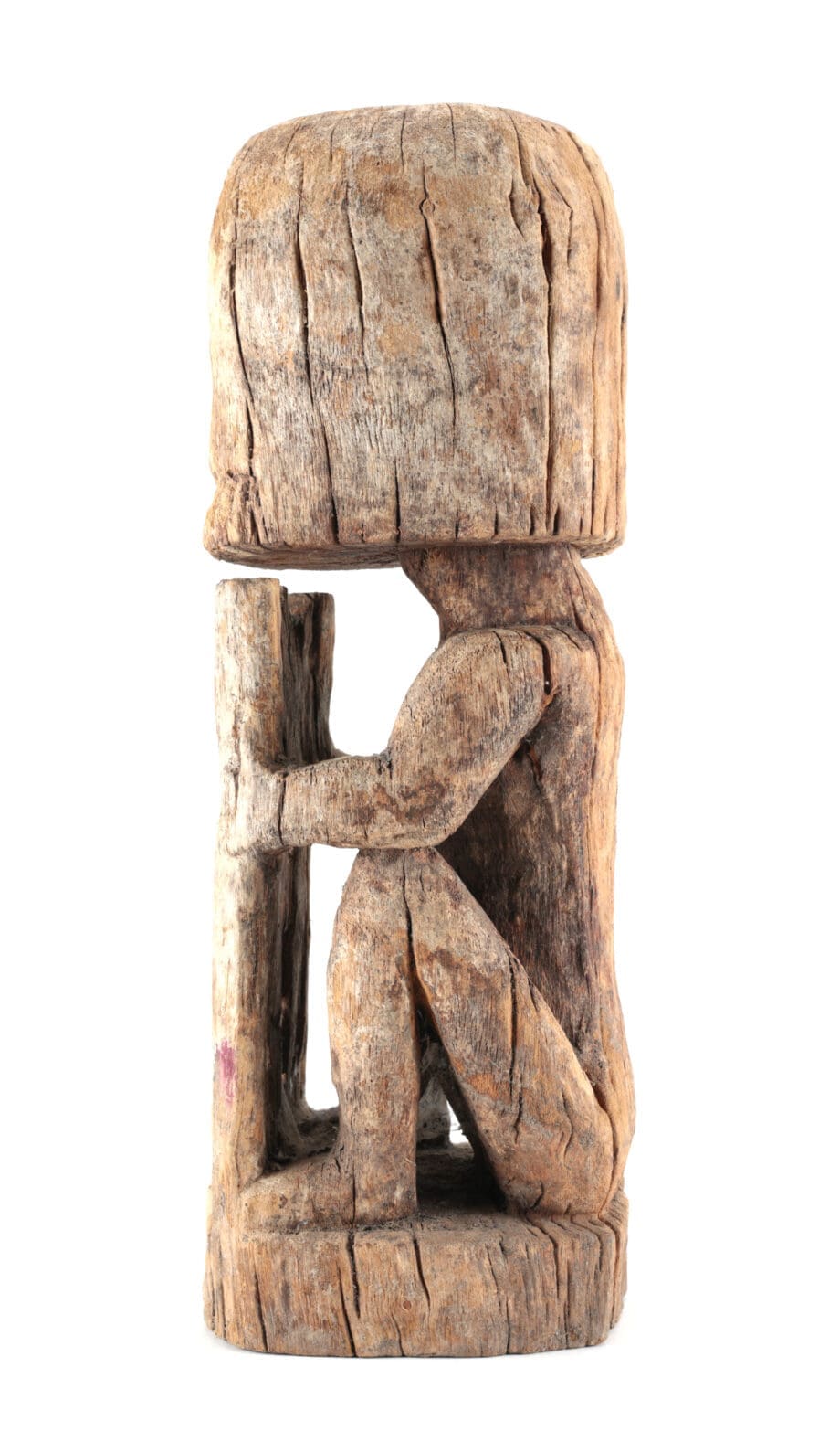 Large Korwar skull statue - Papua (Indonesia) - collection Jac Hoogerbrugge - Vergulde Kat