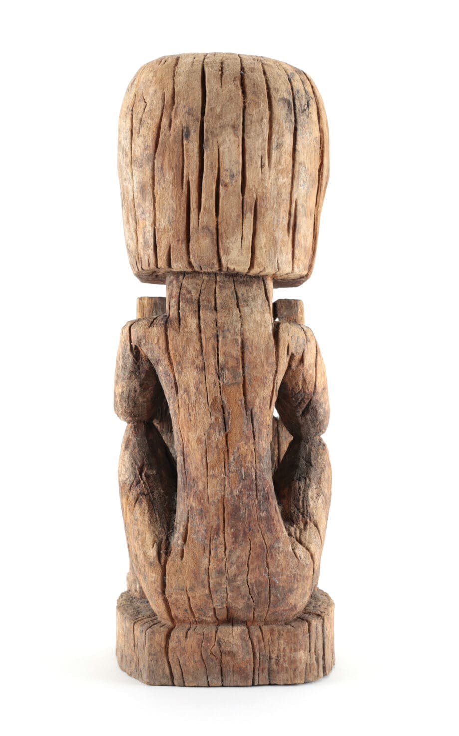 Large Korwar skull statue - Papua (Indonesia) - collection Jac Hoogerbrugge - Vergulde Kat