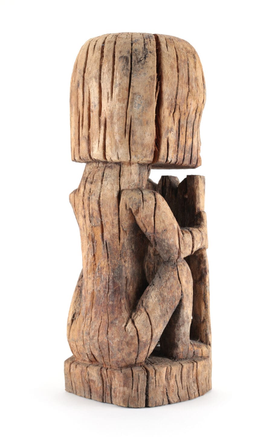 Large Korwar skull statue - Papua (Indonesia) - collection Jac Hoogerbrugge - Vergulde Kat