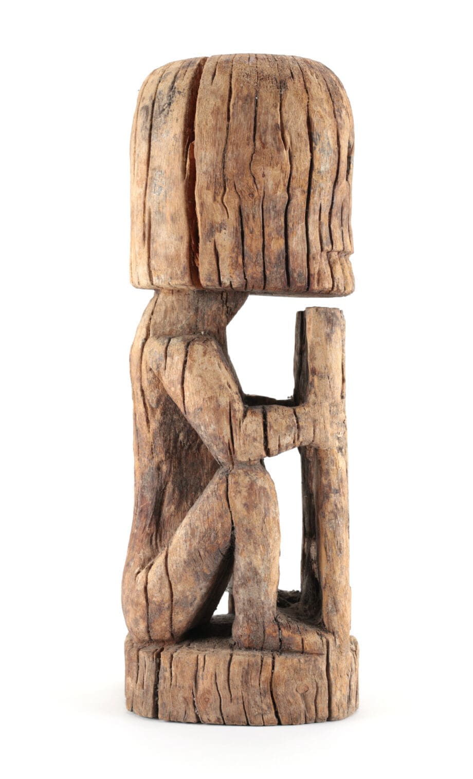 Large Korwar skull statue - Papua (Indonesia) - collection Jac Hoogerbrugge - Vergulde Kat