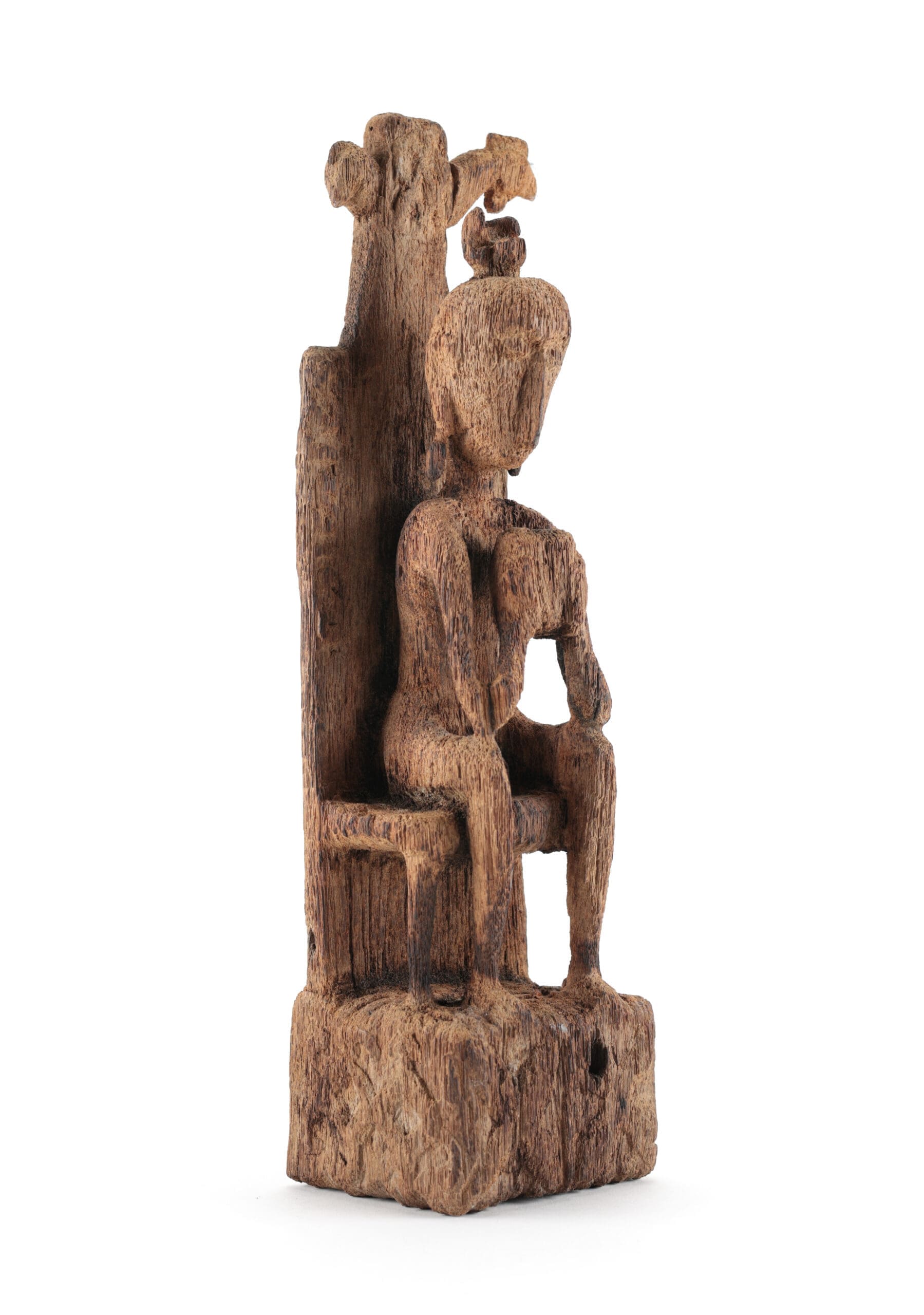 Seated ancestor statue Leti of Tanimbar - Moluccas - Jac Hoogerbrugge collection - detail photo