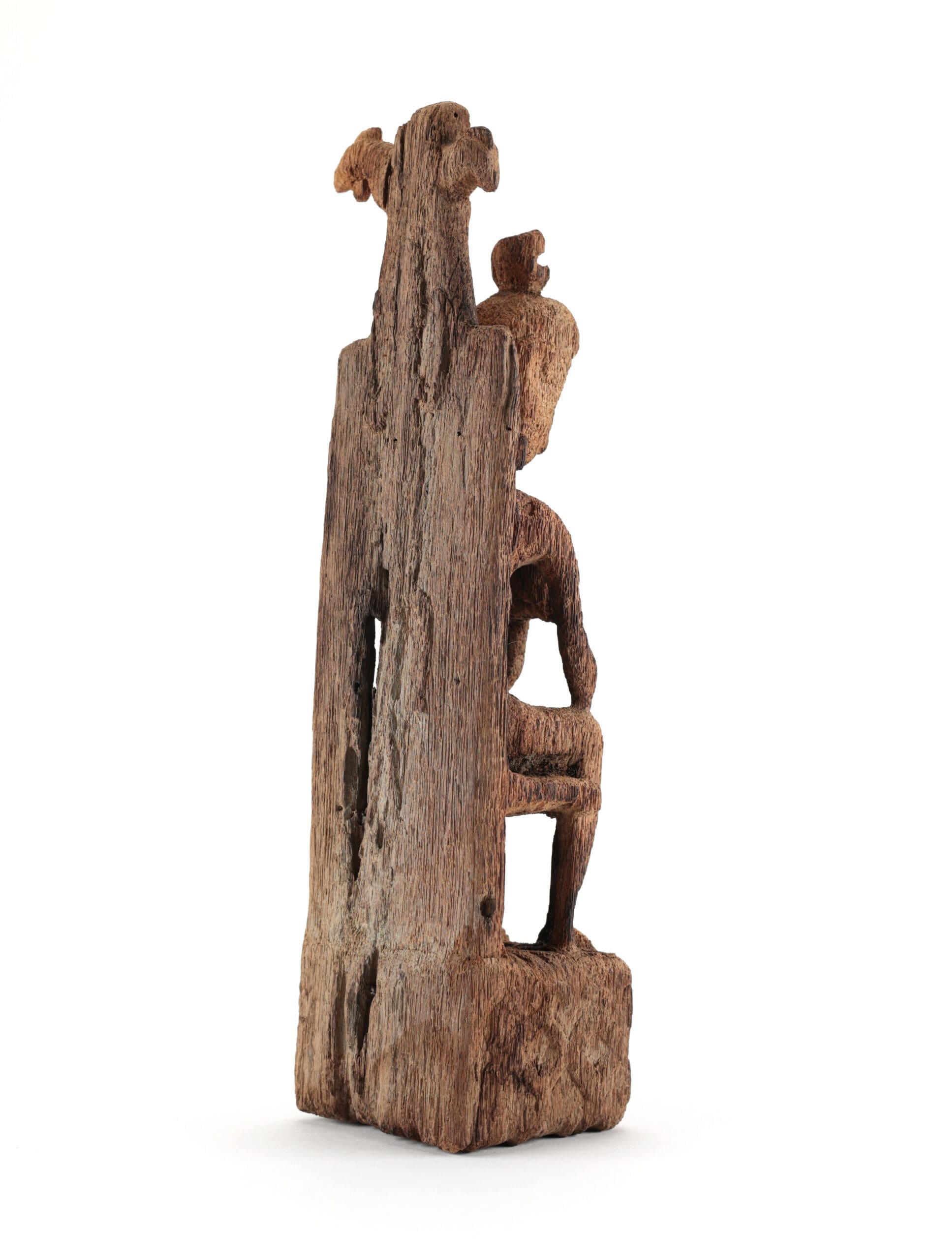 Seated ancestor statue Leti of Tanimbar - Moluccas - Jac Hoogerbrugge collection - detail photo