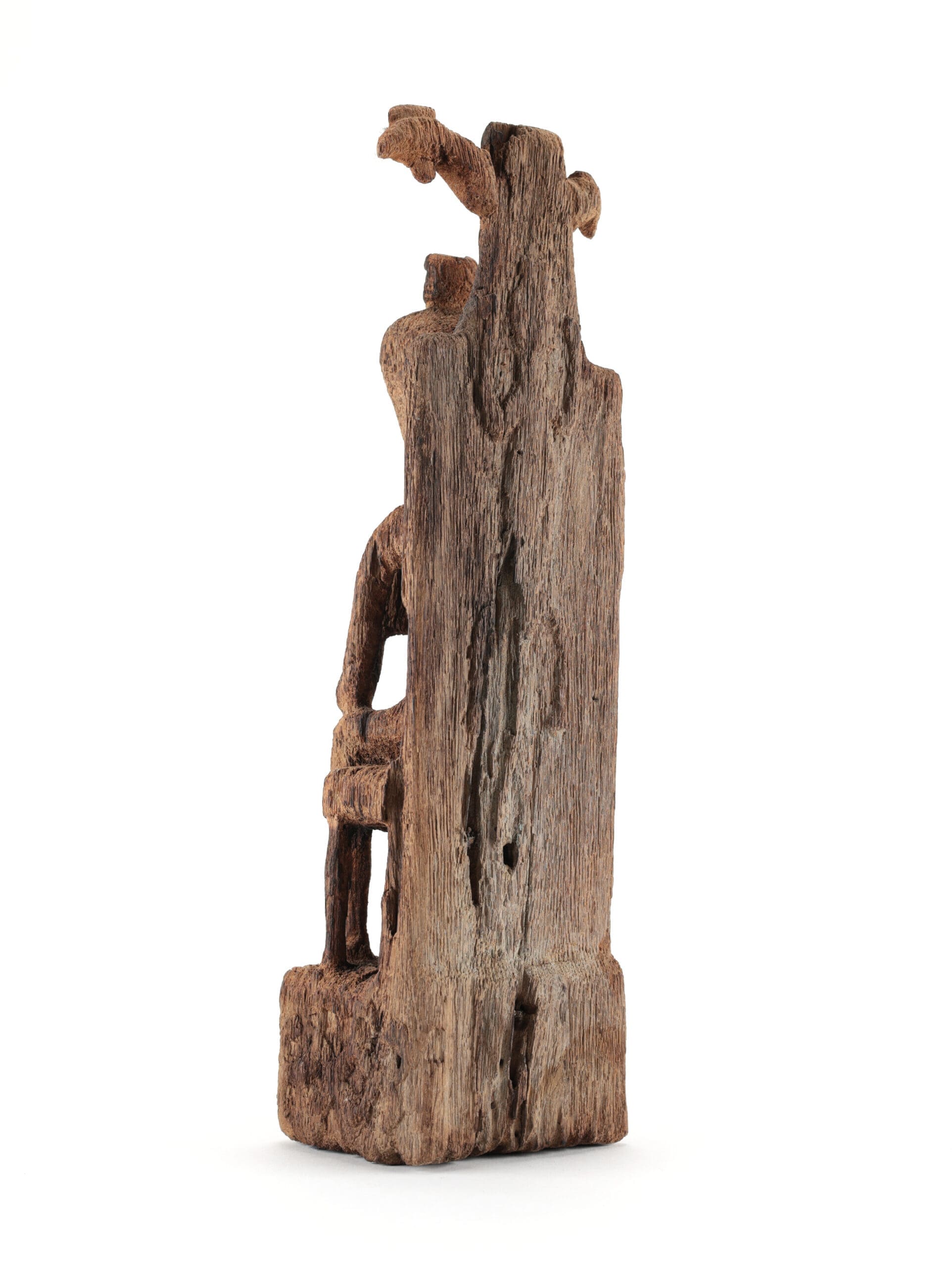 Seated ancestor statue Leti of Tanimbar - Moluccas - Jac Hoogerbrugge collection - detail photo