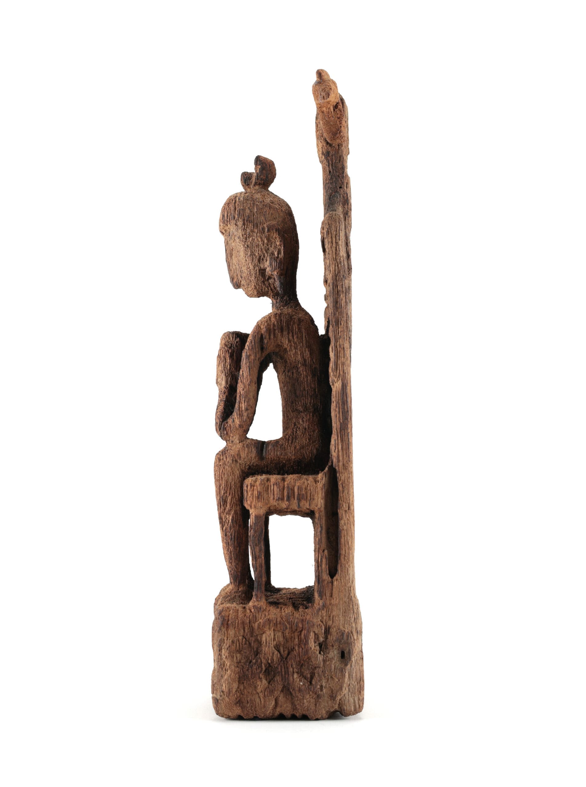Seated ancestor statue Leti of Tanimbar - Moluccas - Jac Hoogerbrugge collection - detail photo