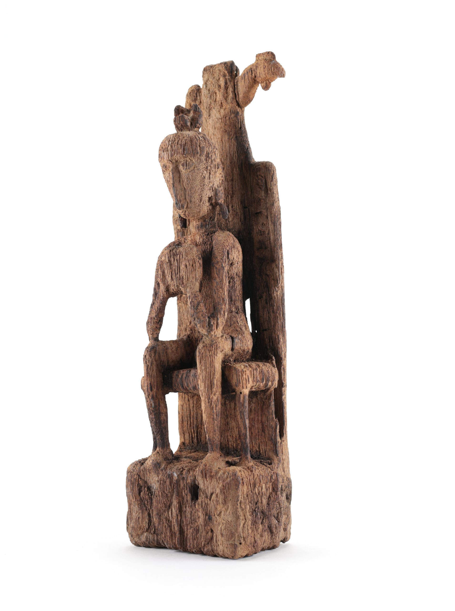 Seated ancestor statue Leti of Tanimbar - Moluccas - Jac Hoogerbrugge collection - detail photo
