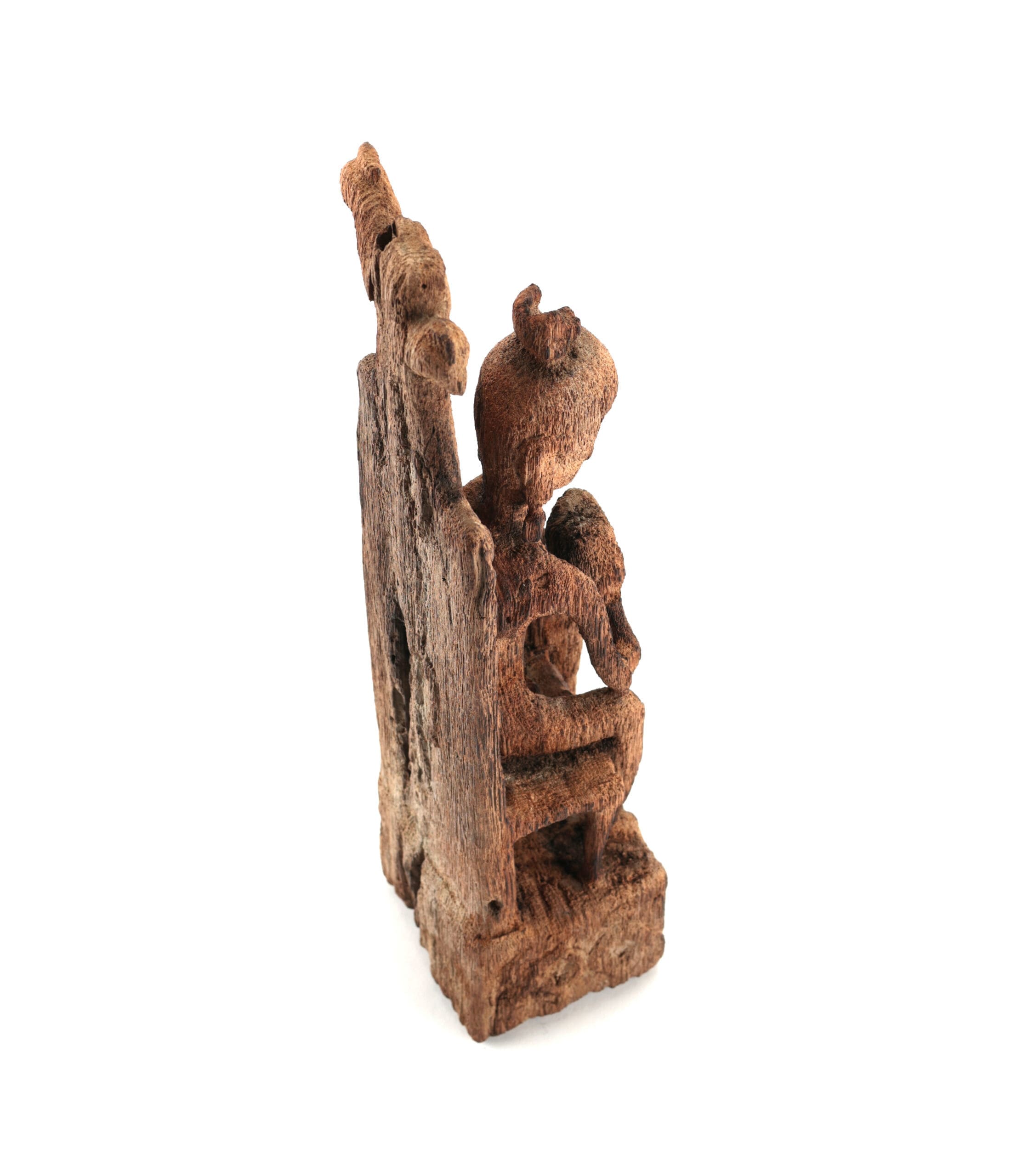 Seated ancestor statue Leti of Tanimbar - Moluccas - Jac Hoogerbrugge collection - detail photo