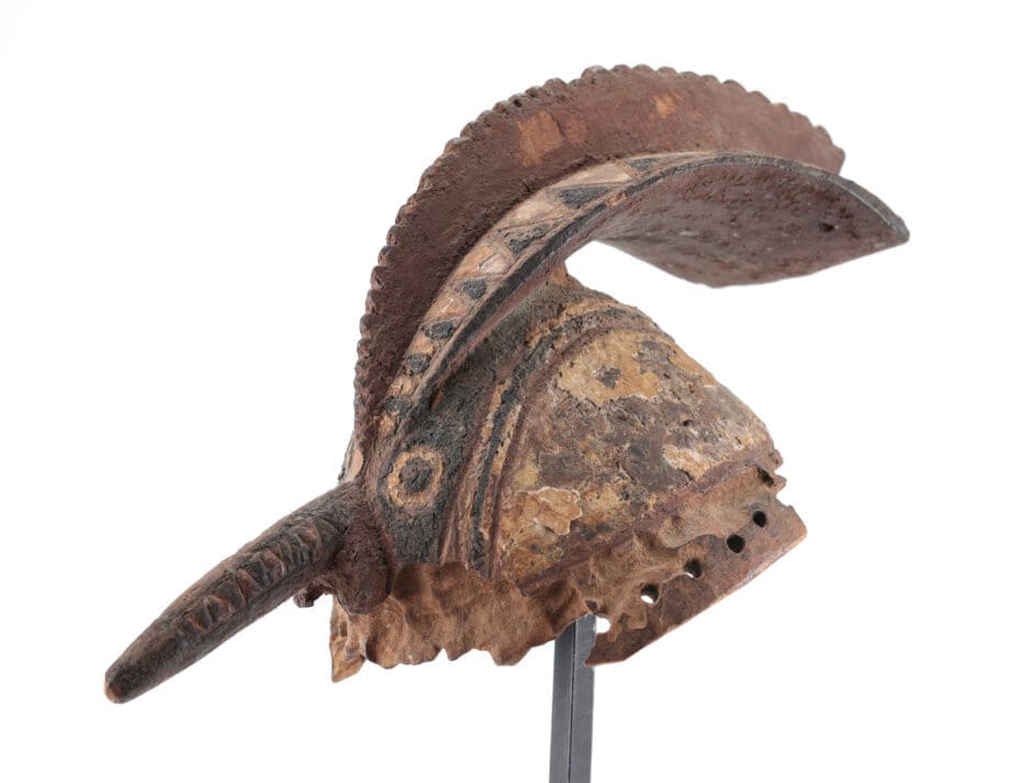 Mossi wan noraogo cocks helmet-mask - Burkina Faso - Tom Mercuur provenance - Vergulde Kat