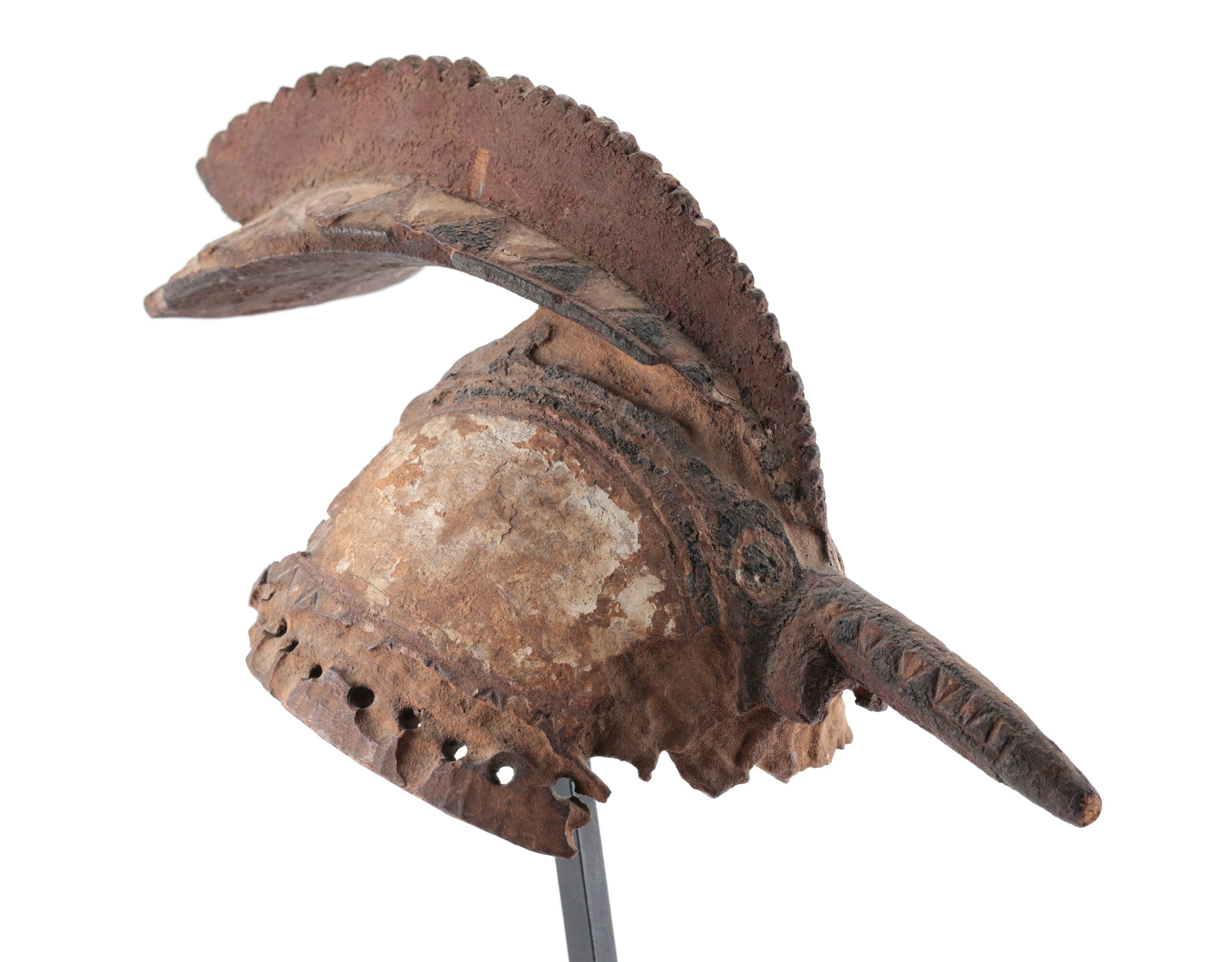 Mossi wan noraogo cocks helmet-mask - Burkina Faso - Tom Mercuur provenance - detail photo