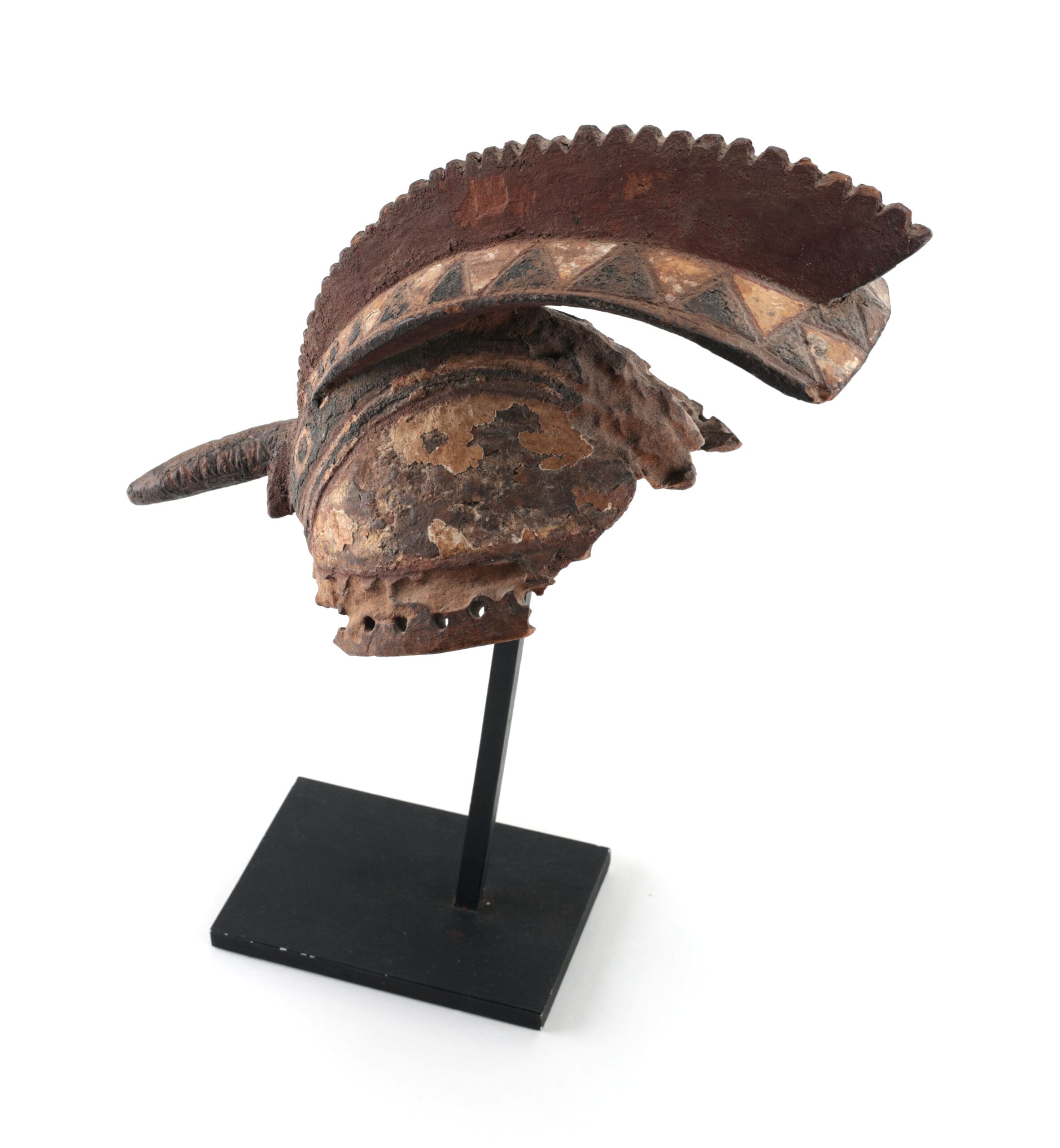Mossi wan noraogo cocks helmet-mask - Burkina Faso - Tom Mercuur provenance - detail photo