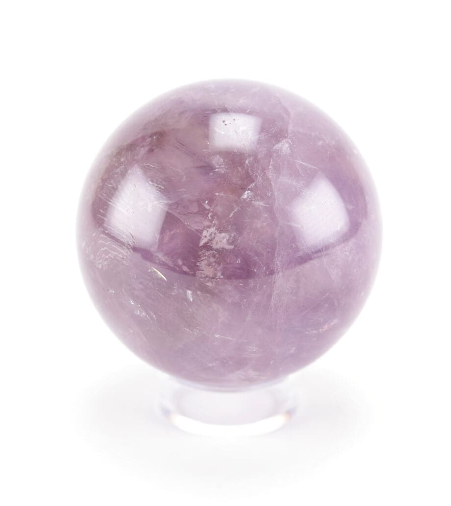 Amethist bol (1080 gram, 9 cm) – Wunderkammer mineraal – Vergulde Kat