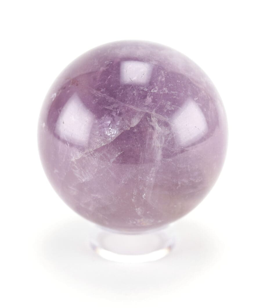 Amethist bol (1080 gram, 9 cm) – Wunderkammer mineraal – Vergulde Kat