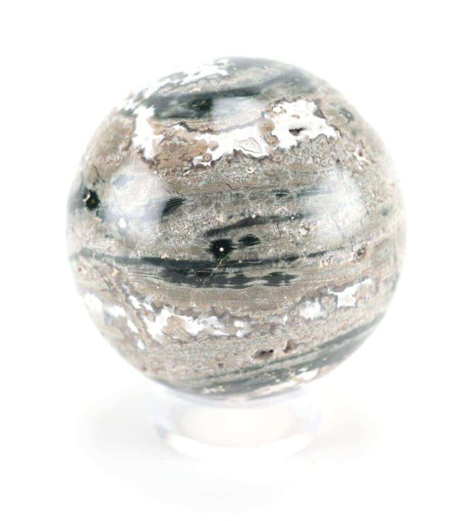 Ocean Jasper bol (802 gram, 9 cm) – Wunderkammer mineraal – Vergulde Kat
