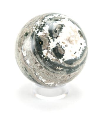 Ocean Jasper bol (802 gram, 9 cm) – Wunderkammer mineraal – detailfoto