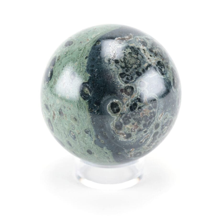 Kambaba Jaspis bol (896 gram, 9 cm) – Wunderkammer mineraal – Vergulde Kat