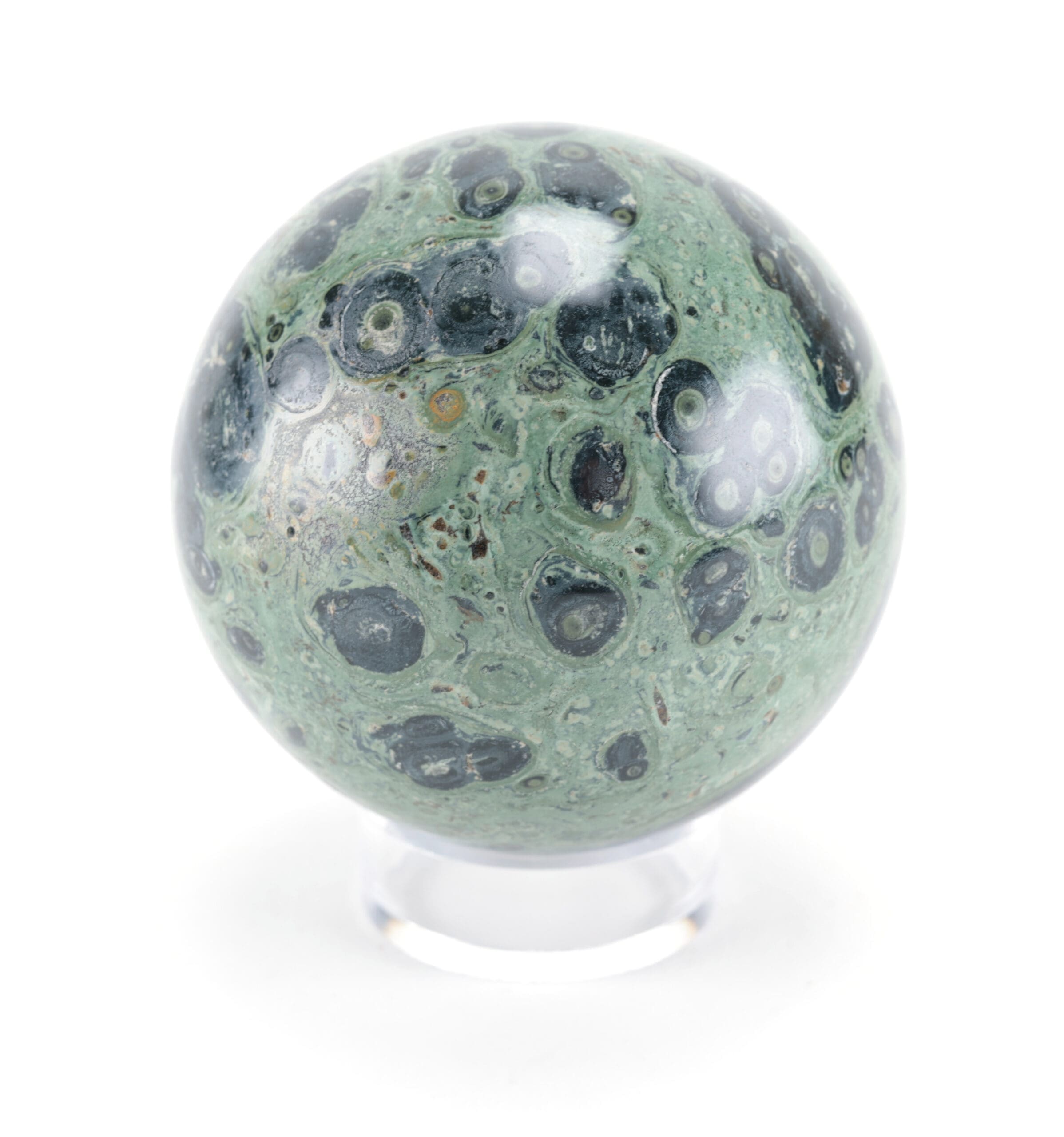 Kambaba Jaspis bol (896 gram, 9 cm) – Wunderkammer mineraal – detailfoto