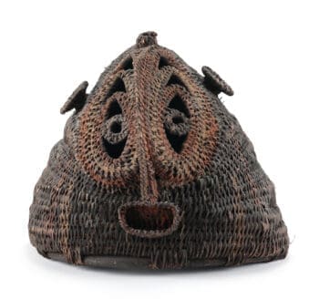 Abelam braided helmet-mask (Wosera/Maprik, 20th century) - Oceania mask - detail photo