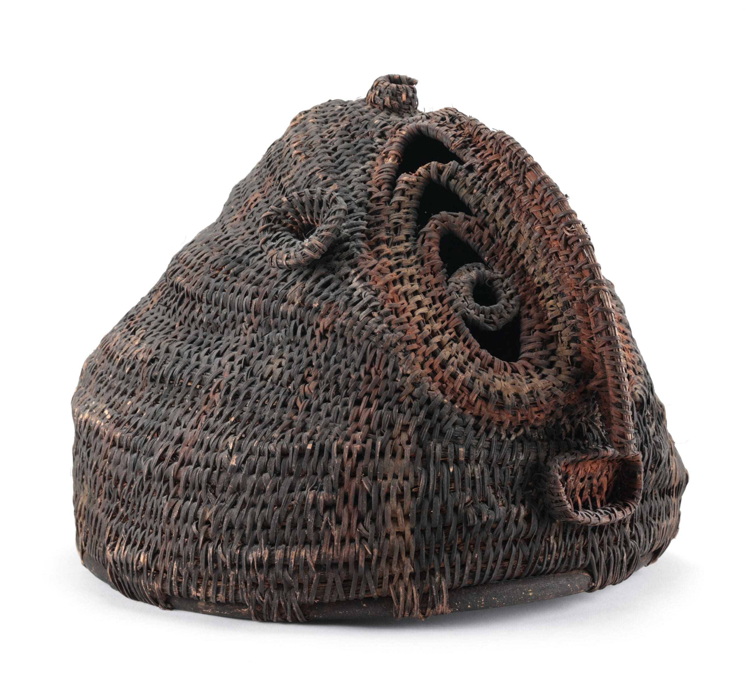 Abelam braided helmet-mask (Wosera/Maprik, 20th century) - Oceania mask - detail photo