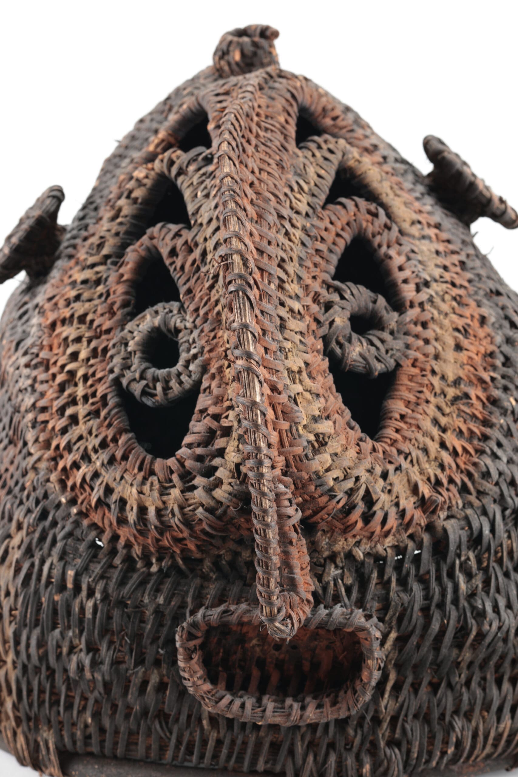 Abelam braided helmet-mask (Wosera/Maprik, 20th century) - Oceania mask - detail photo
