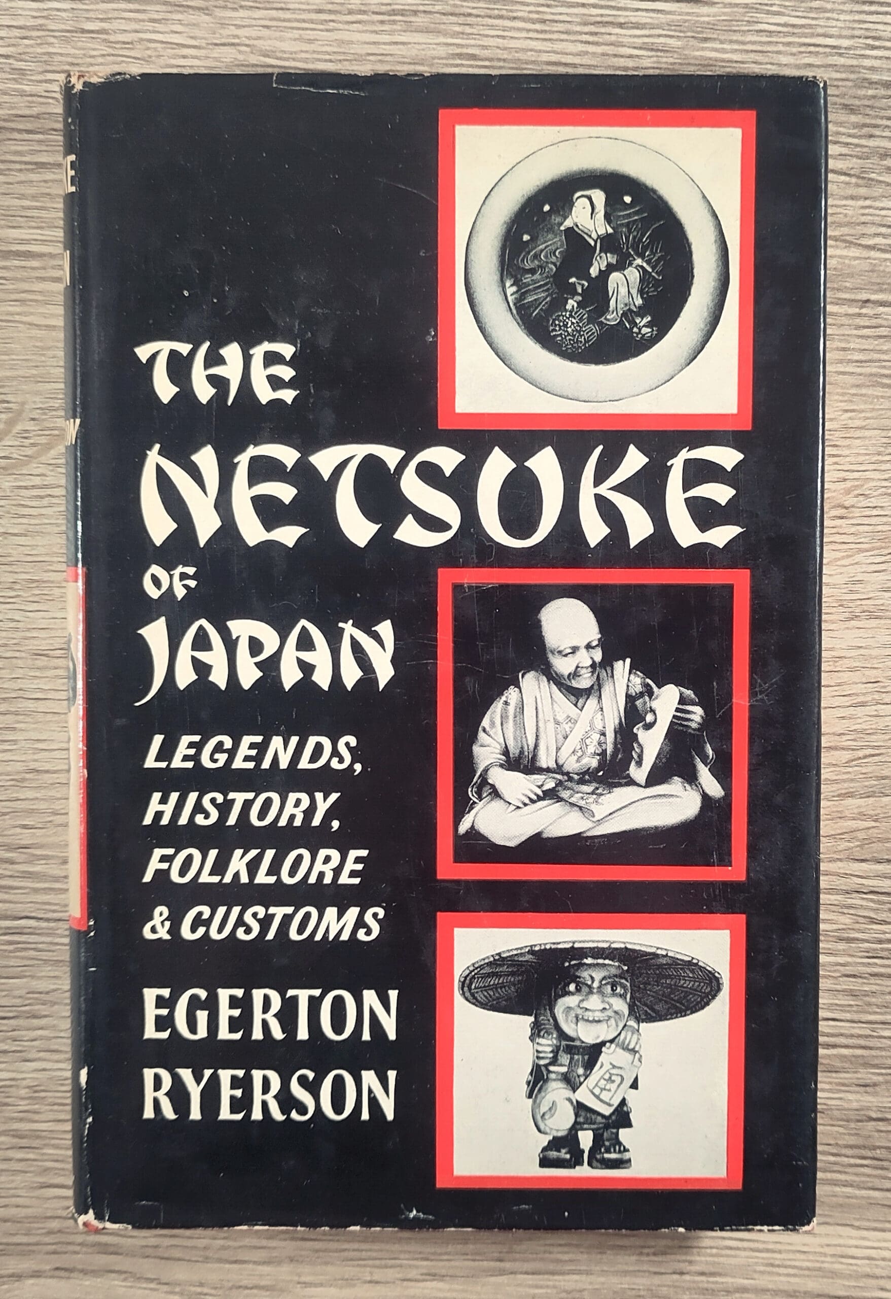The Netsuke of Japan – Egerton Ryerson (1958) hardcover – detailfoto