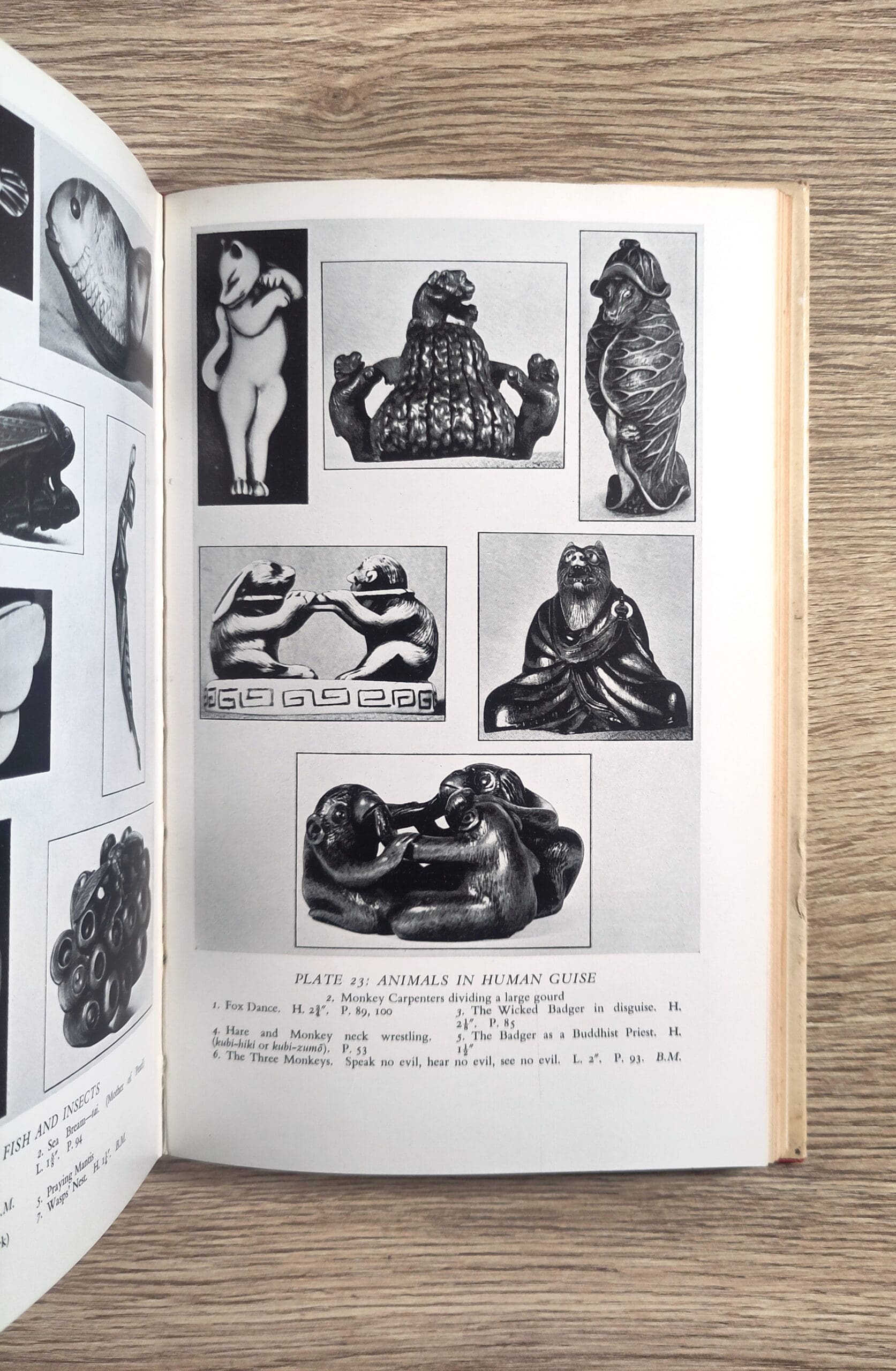 The Netsuke of Japan – Egerton Ryerson (1958) hardcover – detailfoto