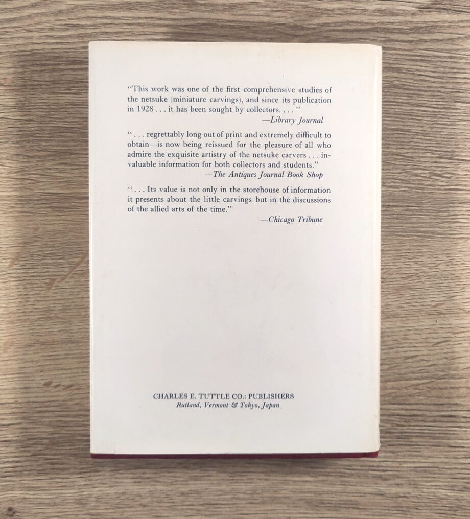 Netsuke – F. M. Jonas (1974) hardcover ISBN 9780804804226 – Vergulde Kat