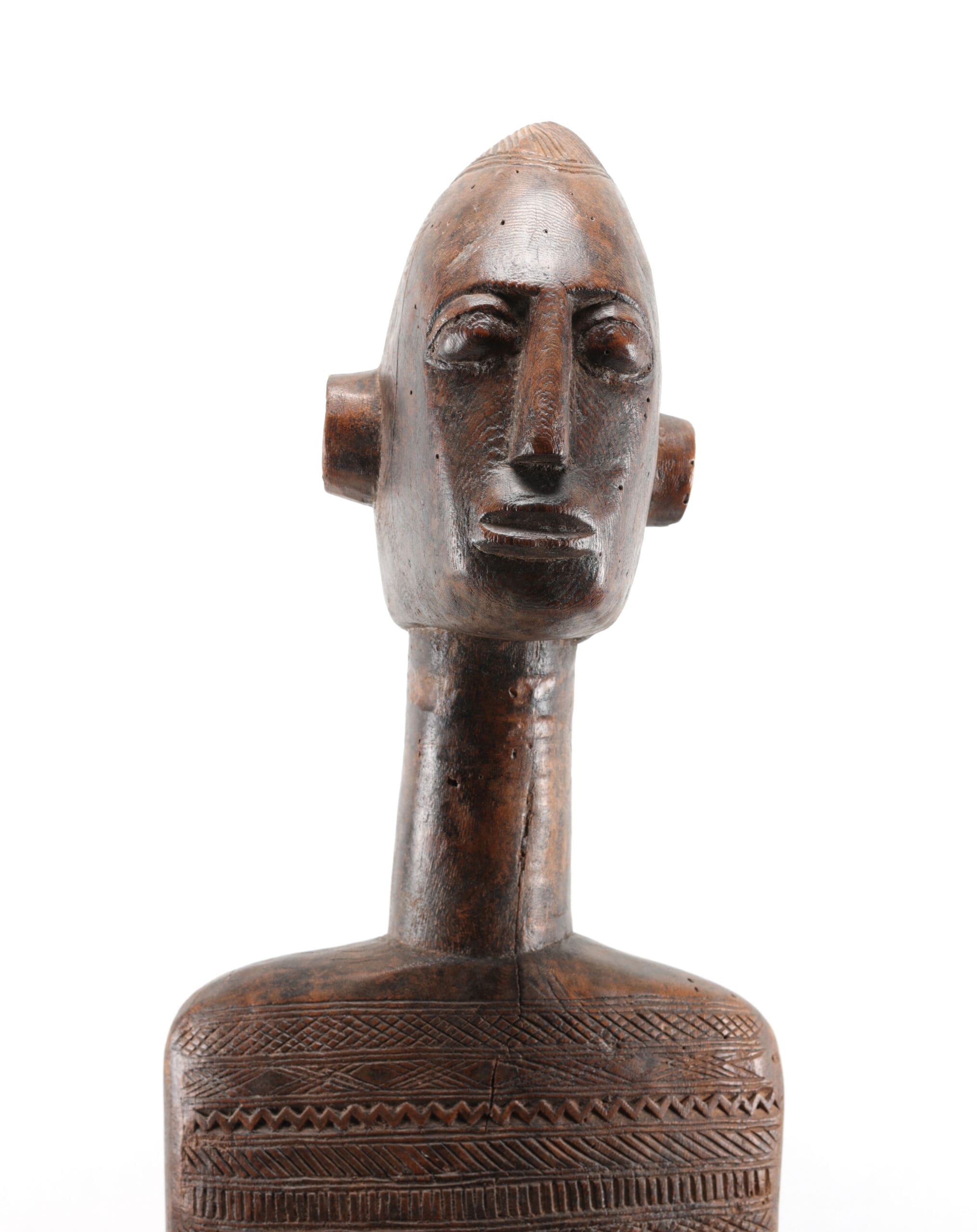 Estatua ancestral femenina bamana - África Occidental - Escultura bamana - foto de detalle