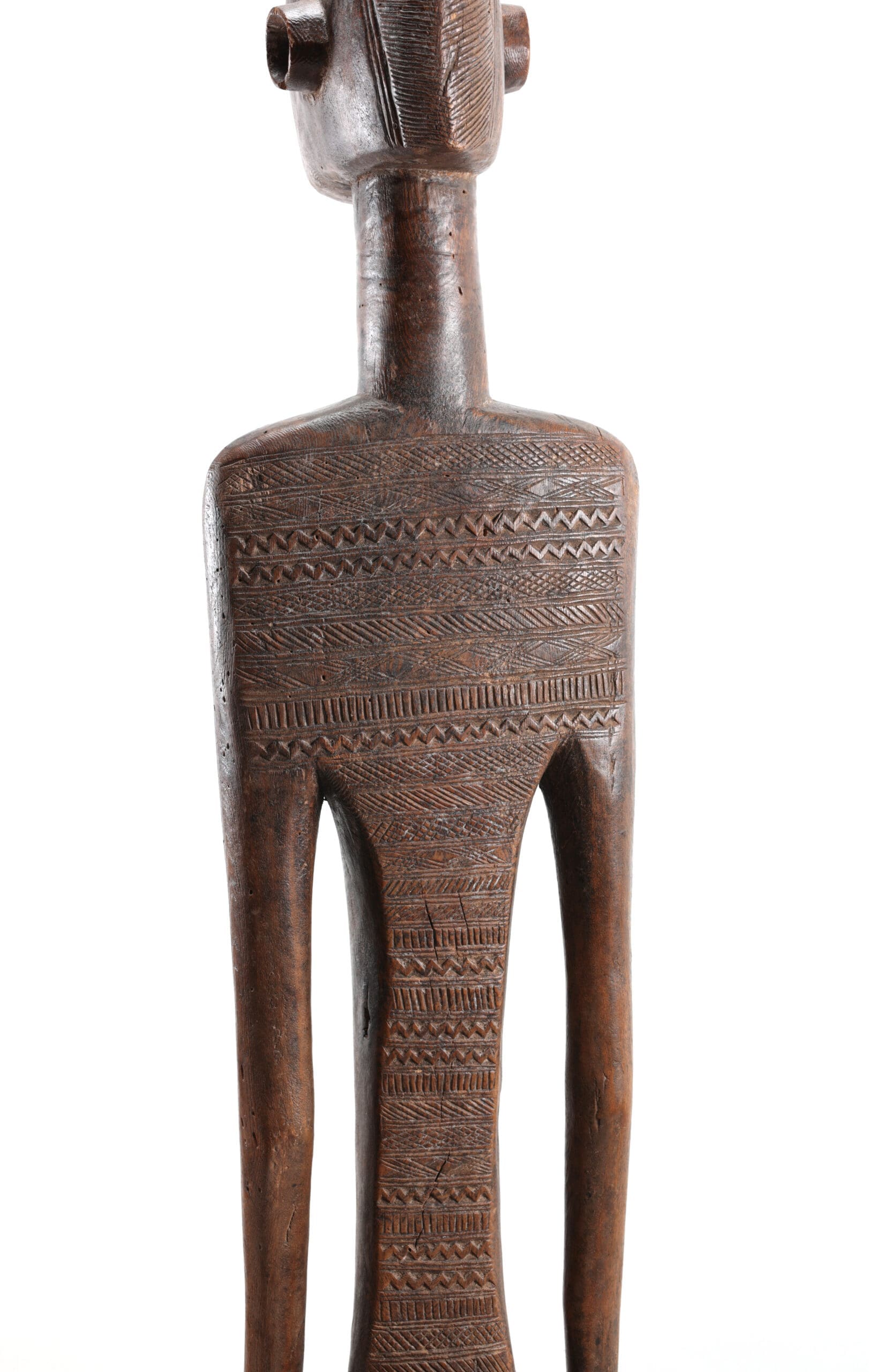 Estatua ancestral femenina bamana - África Occidental - Escultura bamana - foto de detalle