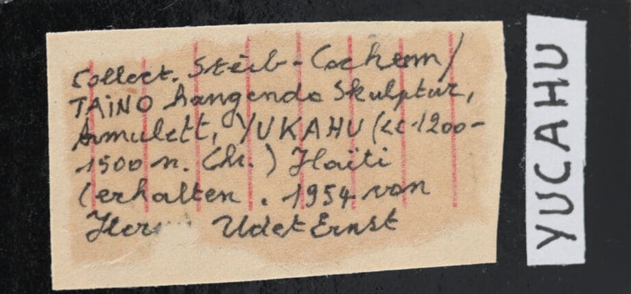 Taíno Yucahu amulet uit been – Caribisch gebied – collectie Steib – Vergulde Kat