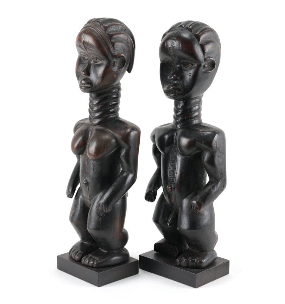 Dan (Gio) Lu Me beeldpaar – Ivoorkust / Liberia – Vergulde Kat
