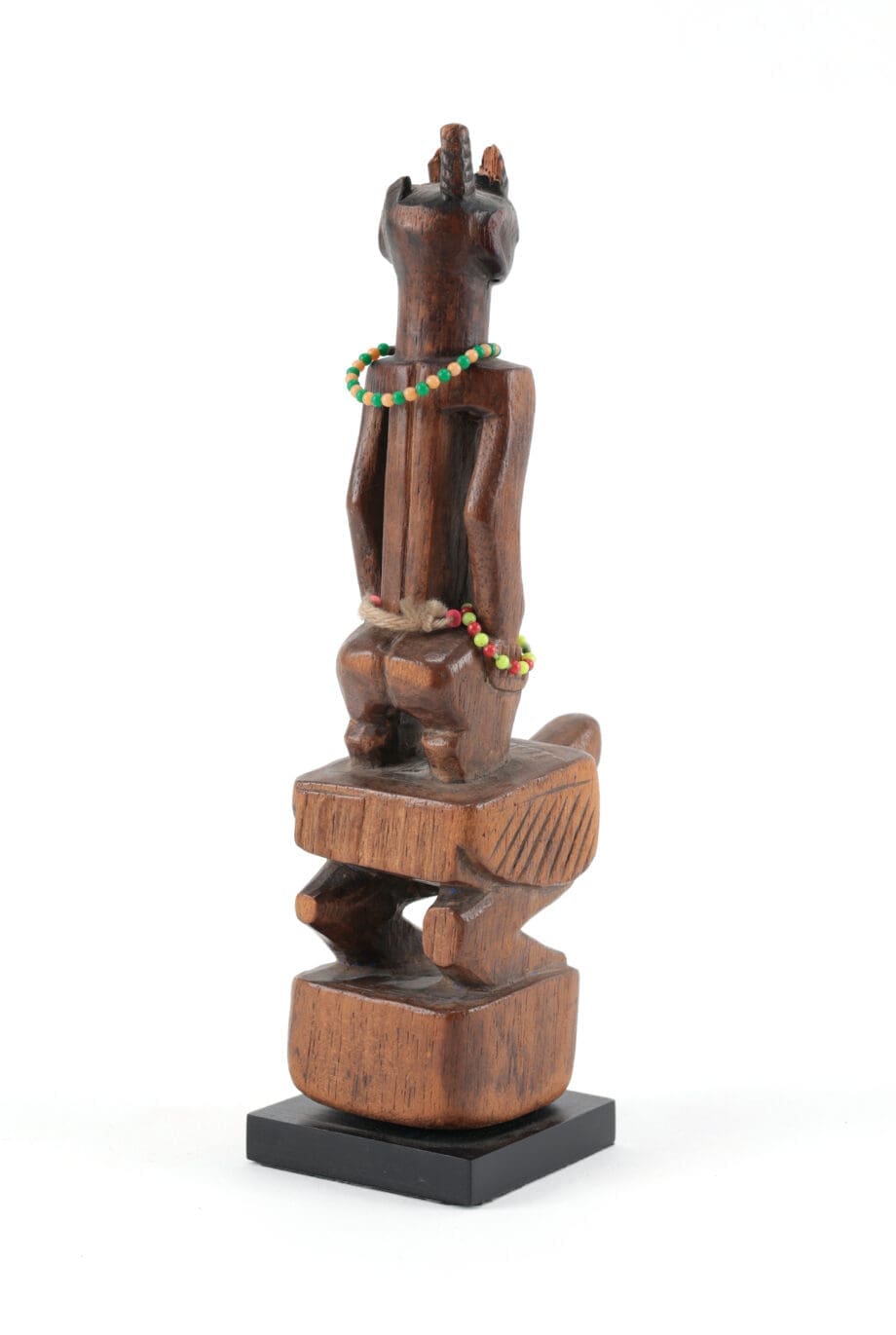Coppia di gemelli Hohovi su galli, Adja/Fon, Benin, 1925–1930 circa – Vergulde Kat