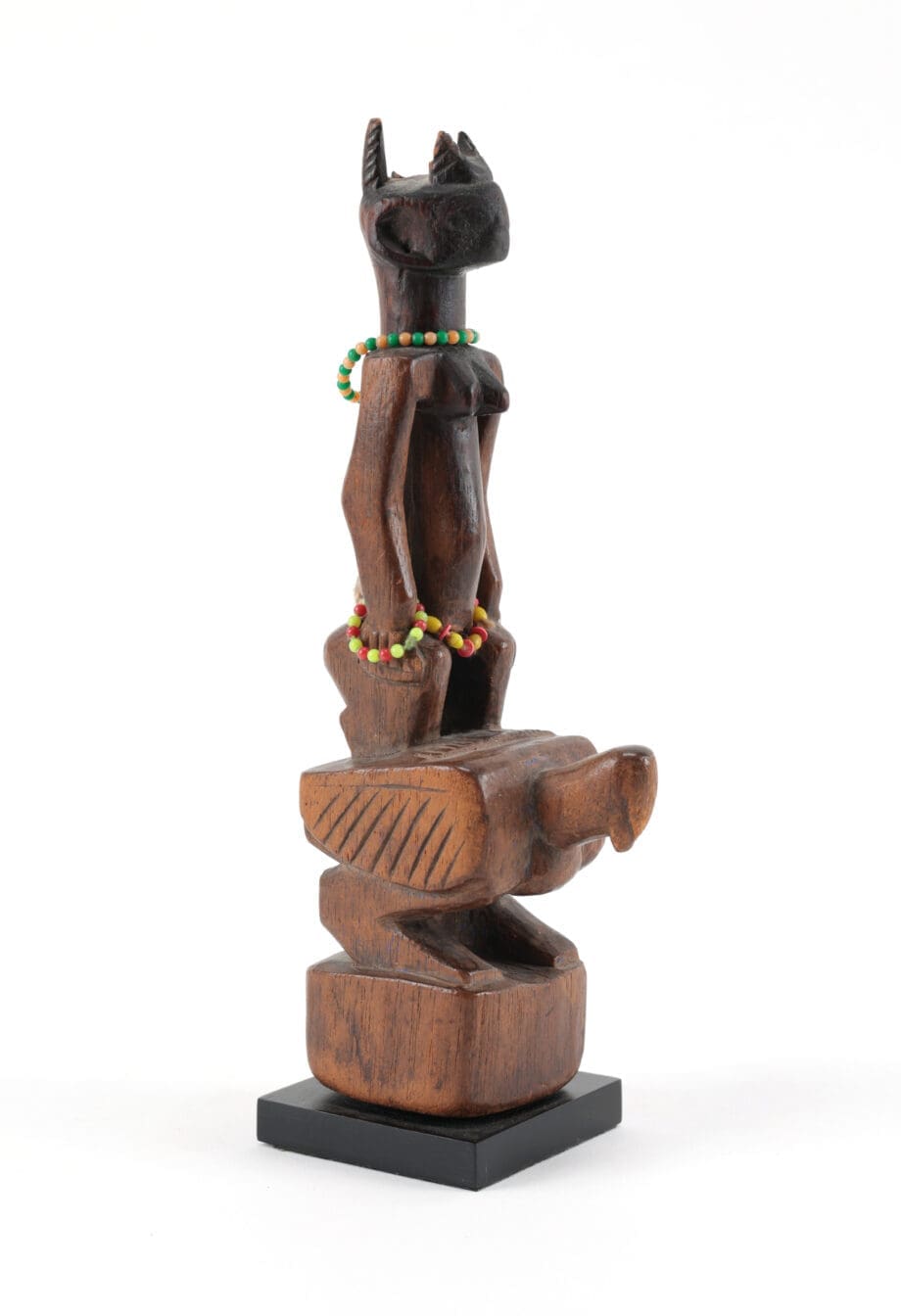 Coppia di gemelli Hohovi su galli, Adja/Fon, Benin, 1925–1930 circa – Vergulde Kat
