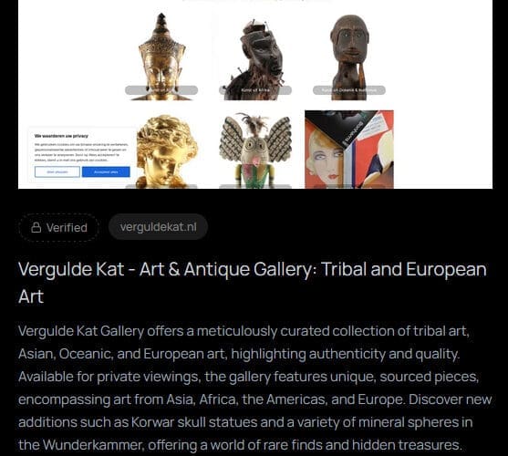 Vergulde Kat ora disponibile anche su we[dot]art – foto di dettaglio