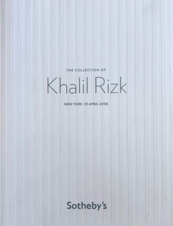 The Collection of Khalil Rizk – veilingcatalogus – Sotheby’s New York 2008 – detailfoto