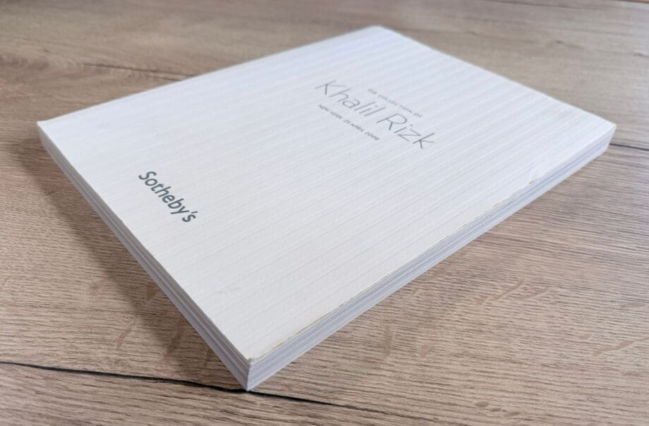 La collezione di Khalil Rizk – catalogo d’asta – Sotheby’s New York 2008 – Vergulde Kat