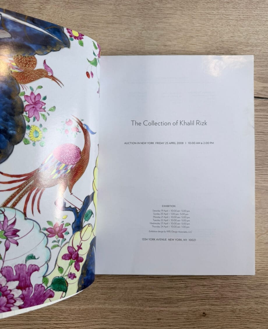 La collezione di Khalil Rizk – catalogo d’asta – Sotheby’s New York 2008 – Vergulde Kat