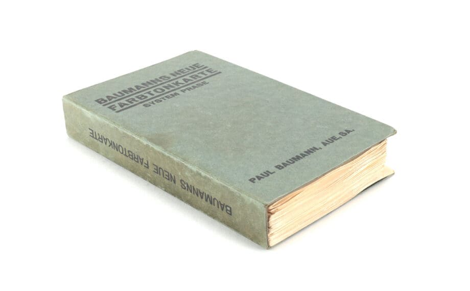 Baumanns Neue Farbentonkarte – System Prase – Block No. 1 – 1912 – Vergulde Kat