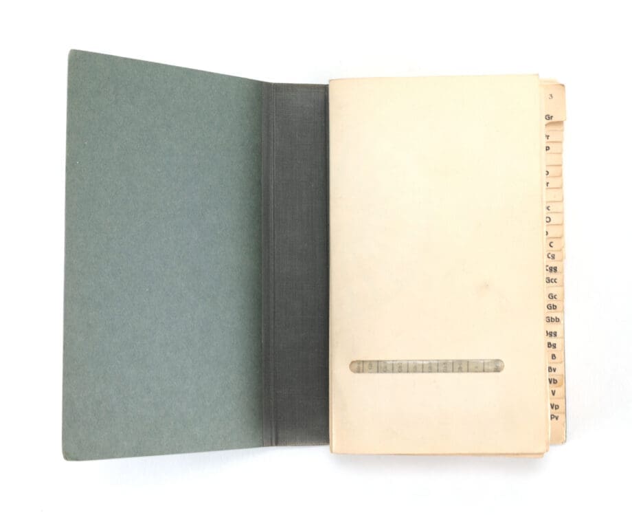 Baumanns Neue Farbentonkarte – System Prase – Block No. 1 – 1912 – Vergulde Kat