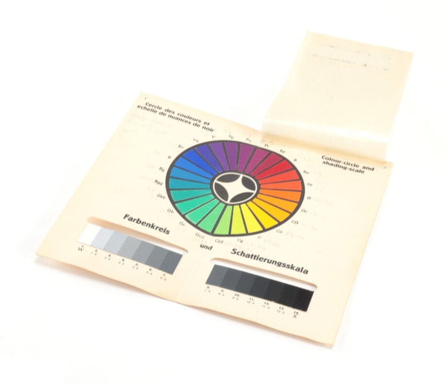 Baumanns Neue Farbentonkarte – System Prase – Block No. 1 – 1912 – Vergulde Kat