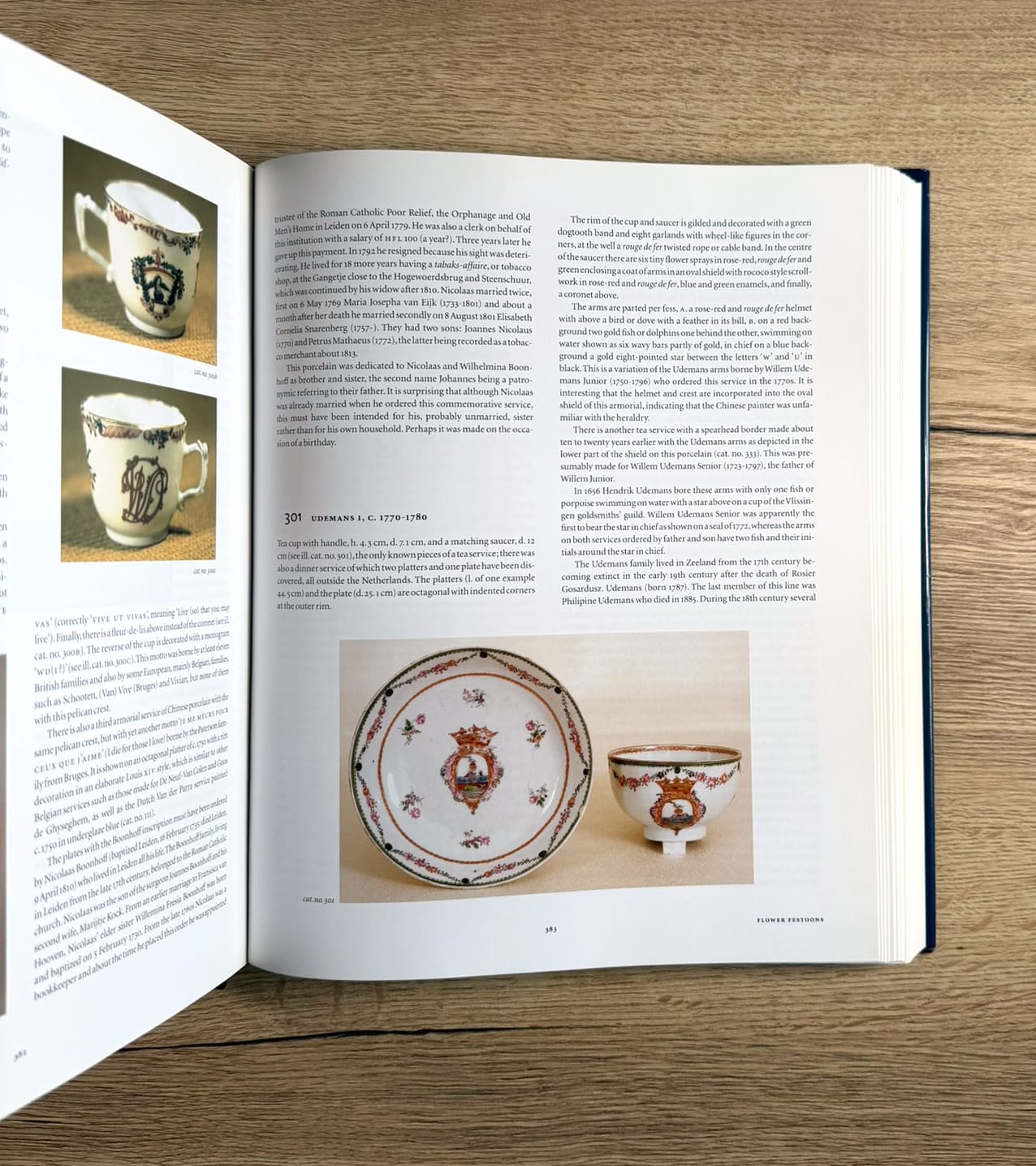 Porcelana heráldica china para el mercado holandés – Jochem Kroes (ISBN 9789040083310) – foto de detalle